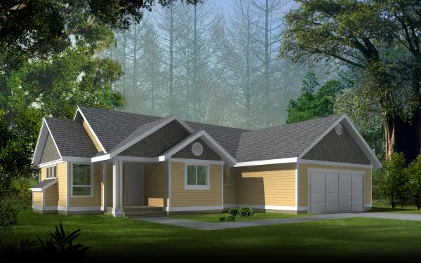 Full Rendering for House Plan #231117