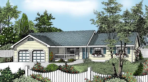 Full Rendering for House Plan #237117