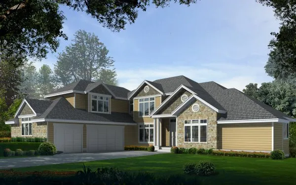 Full Rendering for House Plan #231127