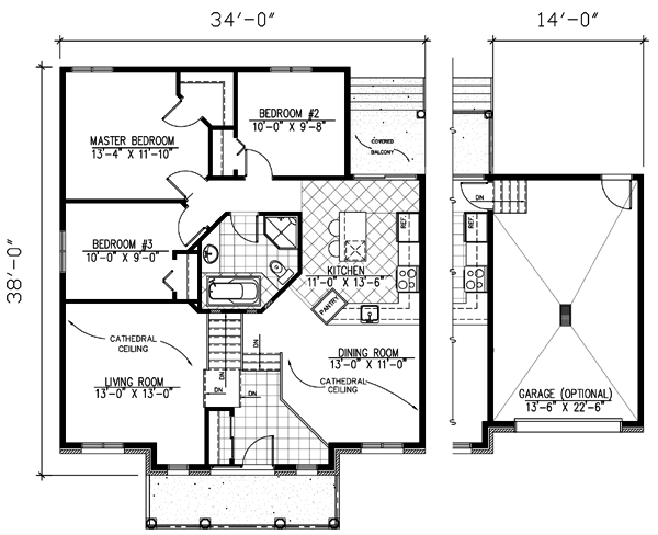 Main Floor Plan for House Plan #420333