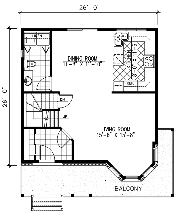 Main Floor Plan for House Plan #420533