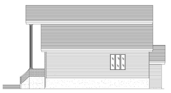 Right Elevation for House Plan #424633