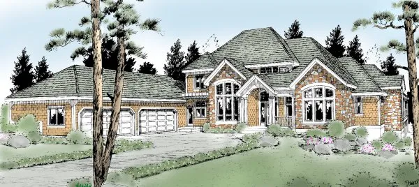 Full Rendering for House Plan #235127