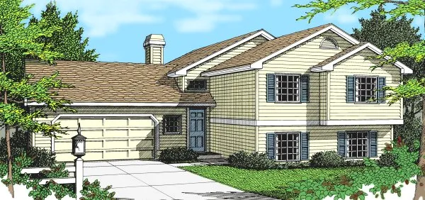 Full Rendering for House Plan #234037