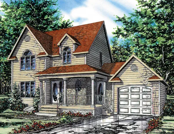 Full Rendering for House Plan #420743