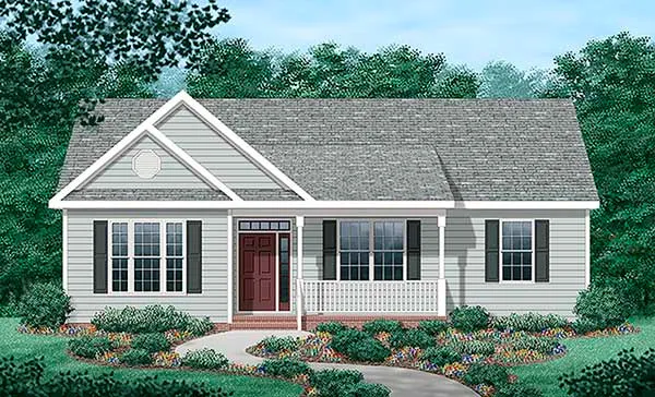Full Rendering for House Plan #653631