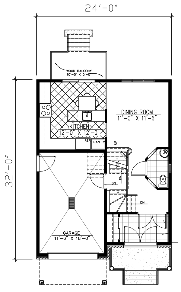 Main Floor Plan for House Plan #420553