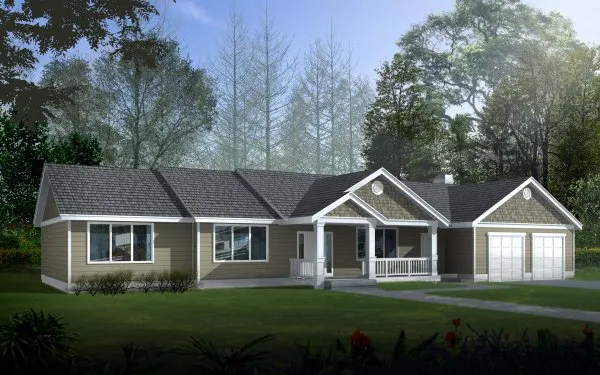 Full Rendering for House Plan #234101