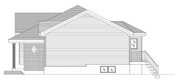 Right Elevation for House Plan #420463