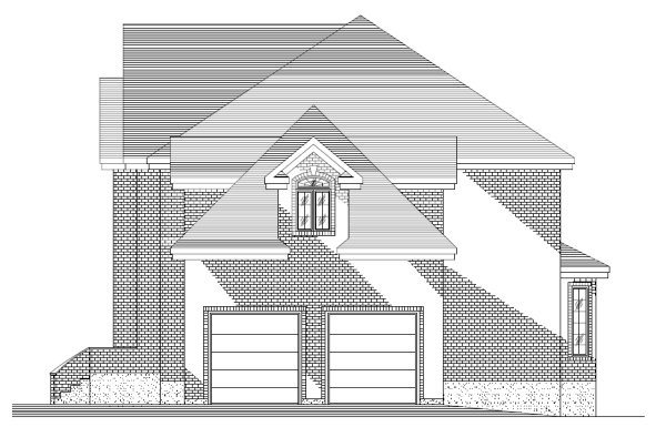 Right Elevation for House Plan #420563