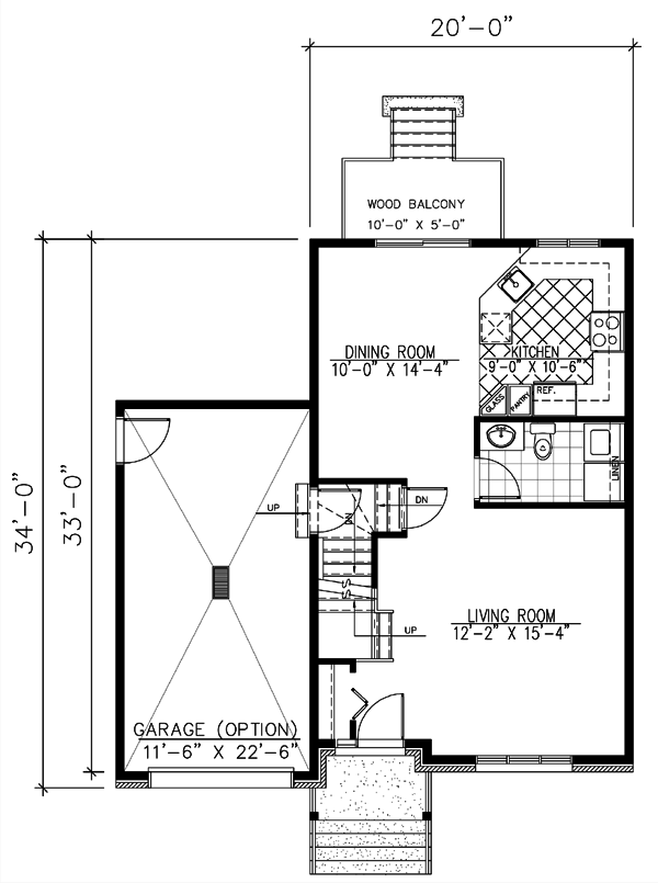 Main Floor Plan for House Plan #422663