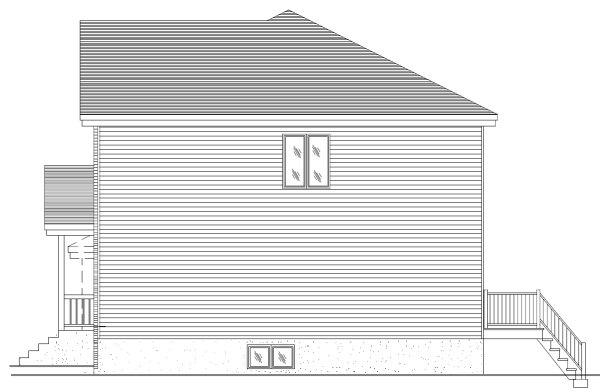 Right Elevation for House Plan #422663
