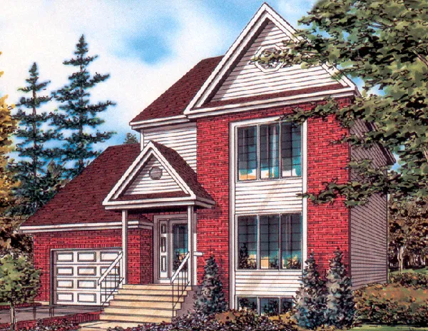 Full Rendering for House Plan #423663