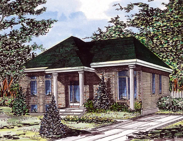 Full Rendering for House Plan #420763