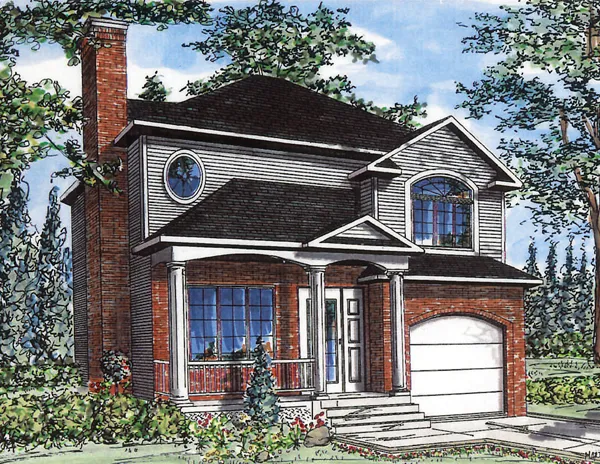 Full Rendering for House Plan #420963