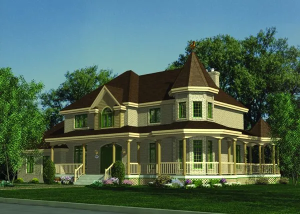 Full Rendering for House Plan #420993