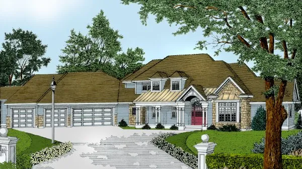 Full Rendering for House Plan #235201