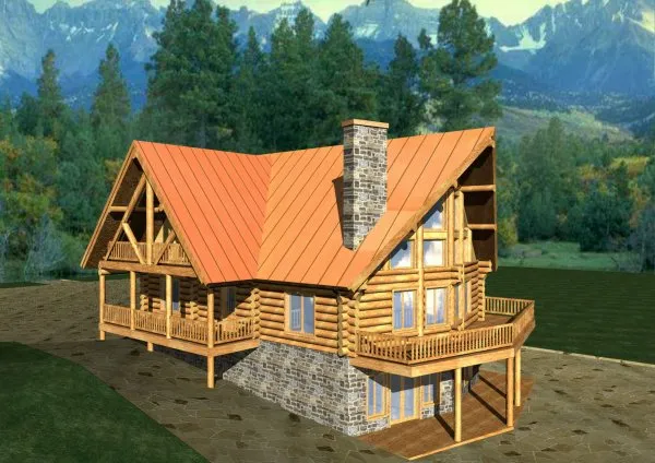 Full Rendering for House Plan #452101