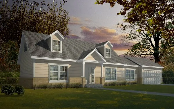 Full Rendering for House Plan #230120