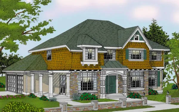 Full Rendering for House Plan #231121