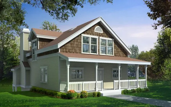 Full Rendering for House Plan #233121