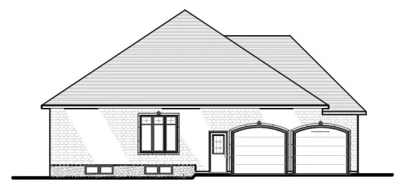 Left Elevation for House Plan #420904