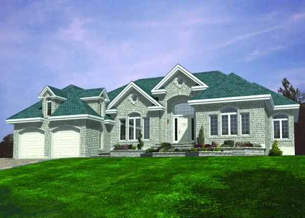 Full Rendering for House Plan #420014