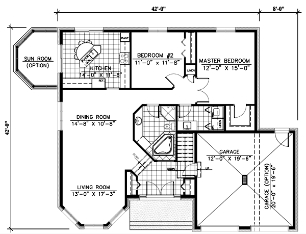 Main Floor Plan for House Plan #420214