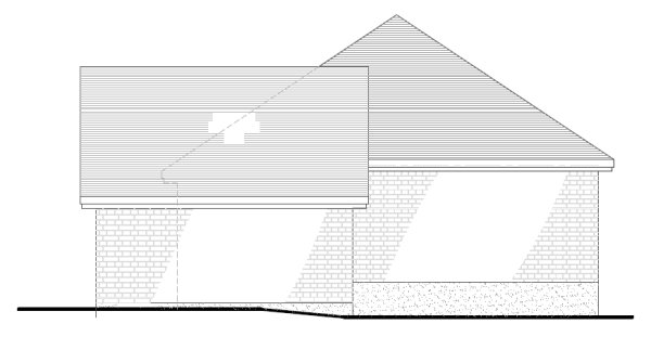 Right Elevation for House Plan #420214