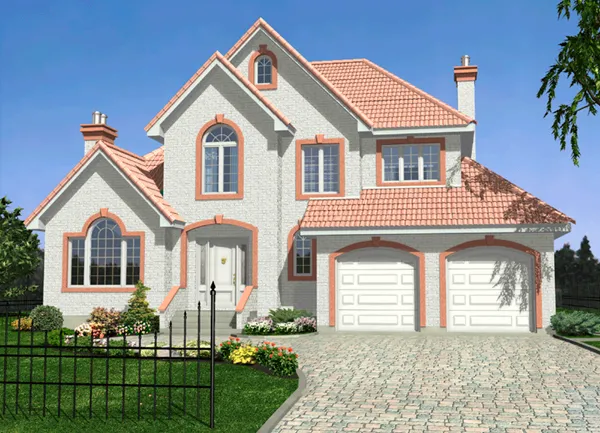 Full Rendering for House Plan #420514