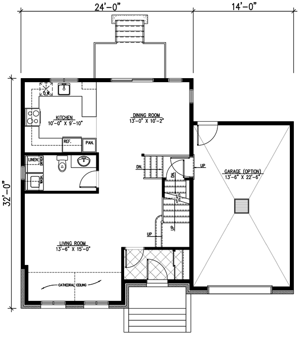 Main Floor Plan for House Plan #420424