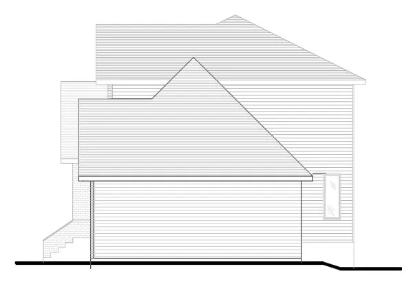 Right Elevation for House Plan #420424