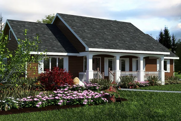 Full Rendering for House Plan #131044