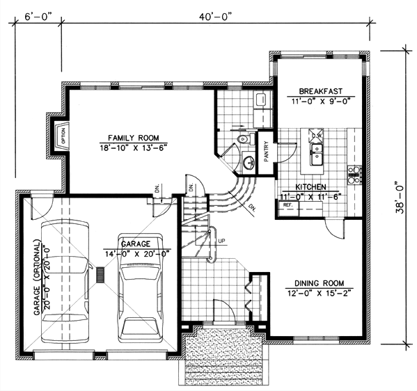 Main Floor Plan for House Plan #420924