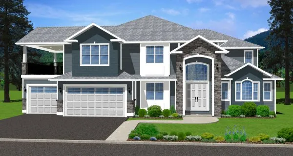 Full Rendering for House Plan #195170