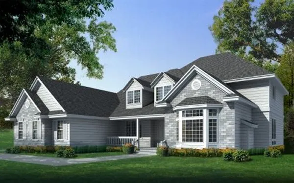 Full Rendering for House Plan #238120