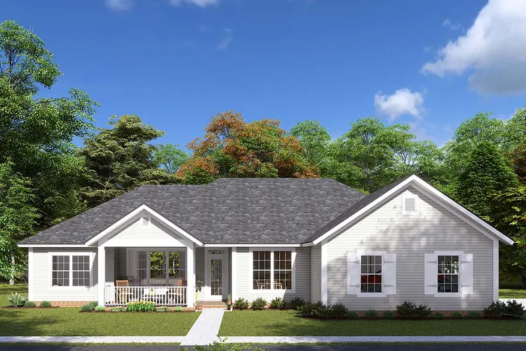 Full Rendering for House Plan #242541