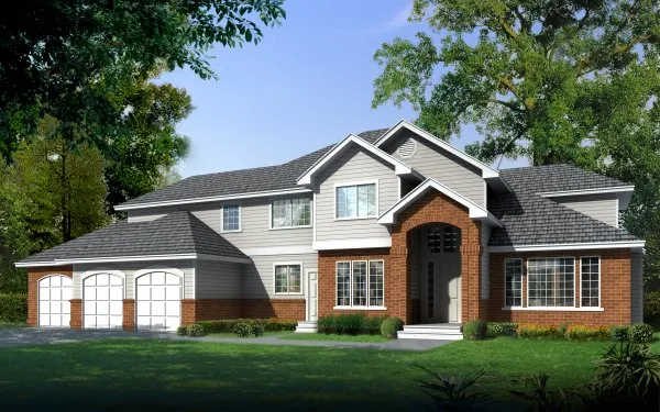 Full Rendering for House Plan #230221