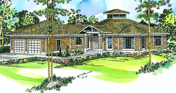 Full Rendering for House Plan #343701