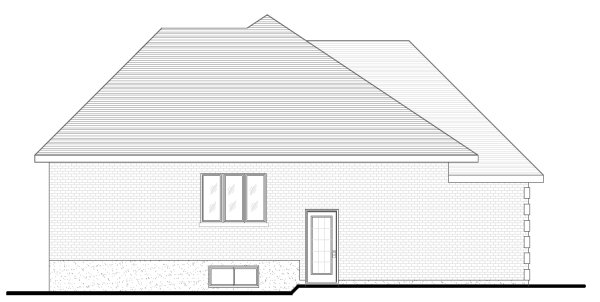 Left Elevation for House Plan #420734