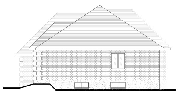 Right Elevation for House Plan #420734