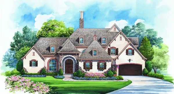 Full Rendering for House Plan #154529
