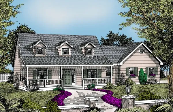 Full Rendering for House Plan #231021