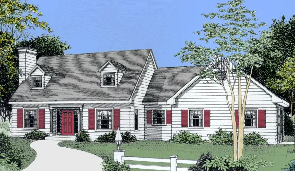 Full Rendering for House Plan #233021