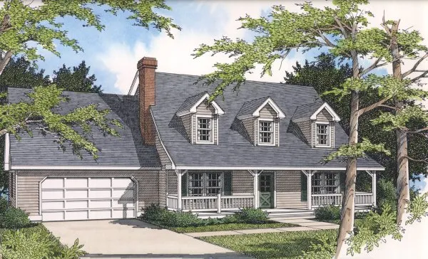 Full Rendering for House Plan #238021