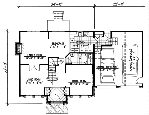 Main Floor Plan for House Plan #420144
