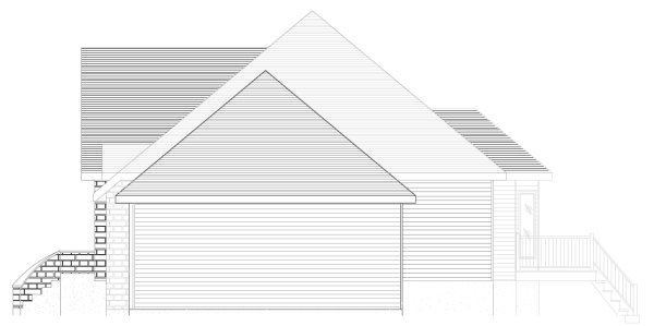 Right Elevation for House Plan #420244