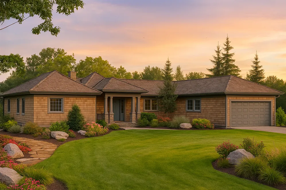 Full Rendering for House Plan #344511