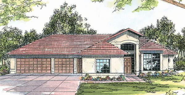 Full Rendering for House Plan #348811
