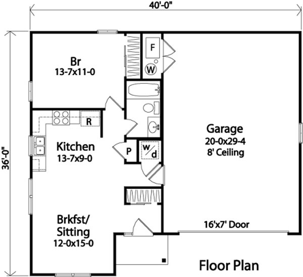 Main Floor Plan for House Plan #417022